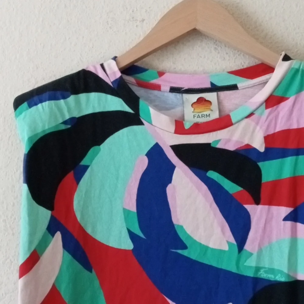FARM Rio Colorful Abstract Midi Dress - Picture 6 of 11